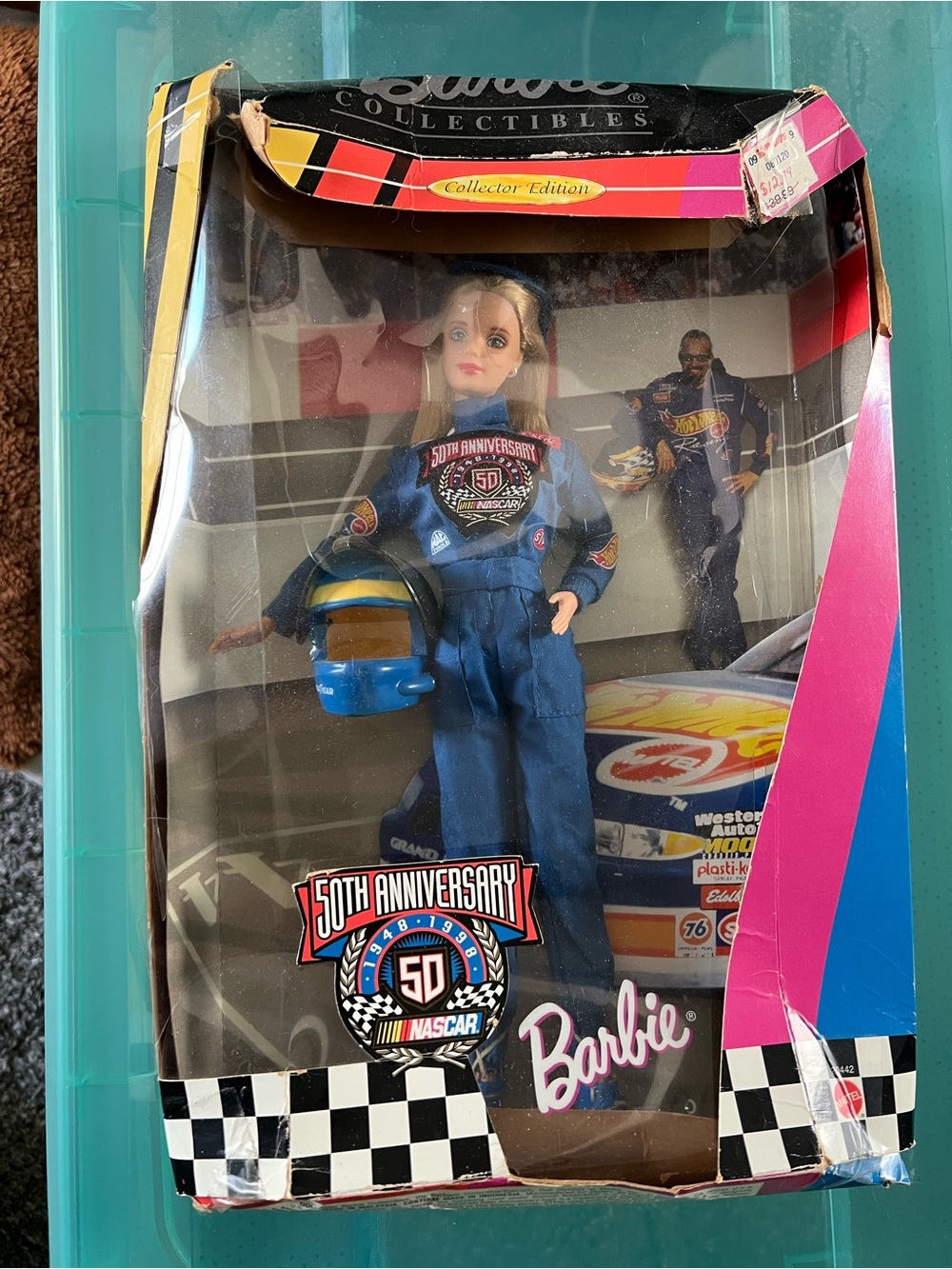 Barbie Blue Racing Suit NASCAR 50th Anniversary Doll